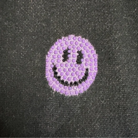 Queen of Sparkles Smiley Sequin Sweater - Picture 12 of 14